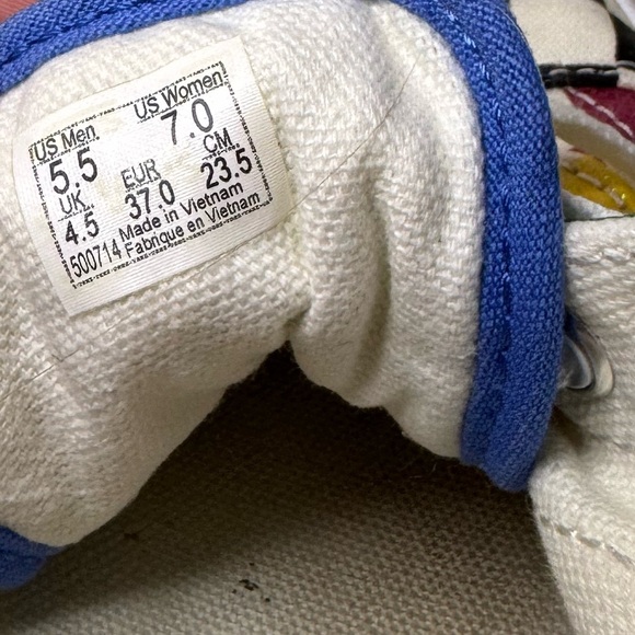 Vans Sneakers Old Skool Glitter Check 'Mardi Gras' Edition Women’s Size 7 - Picture 7 of 7